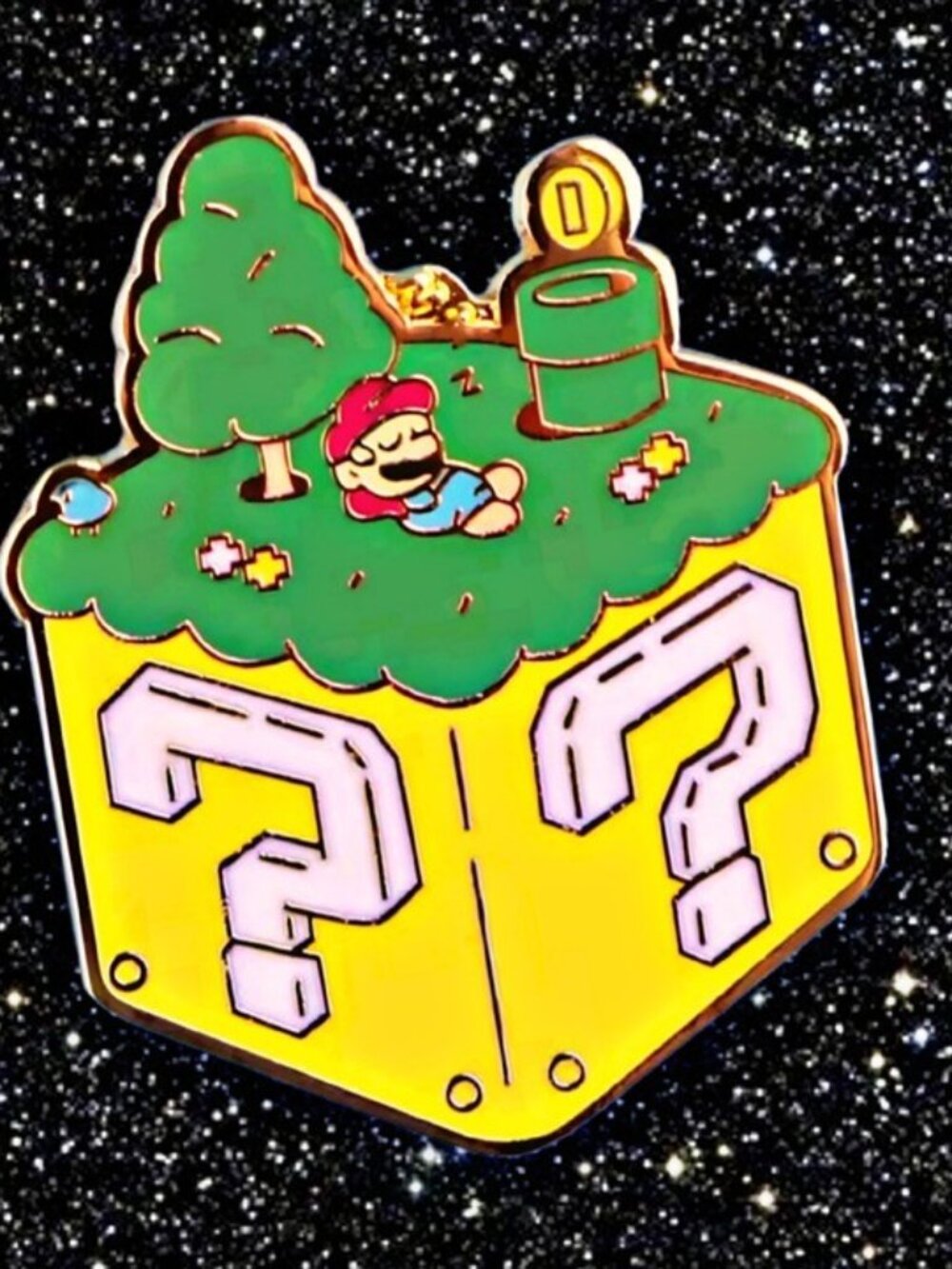 Super Mario Mystery Box with Mario Nintendo Enamel Pin